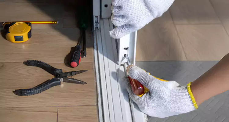 Backyard Sliding Door Track Repair in Kendale Lakes, FL