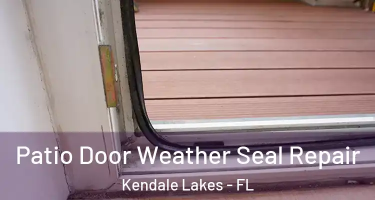  Patio Door Weather Seal Repair Kendale Lakes - FL