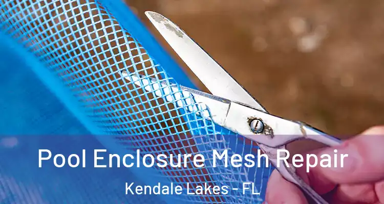  Pool Enclosure Mesh Repair Kendale Lakes - FL
